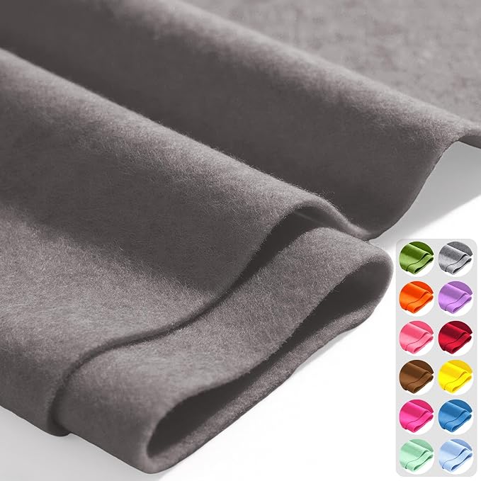 Dark Grey 36" X 36" Felt Fabric Sheet