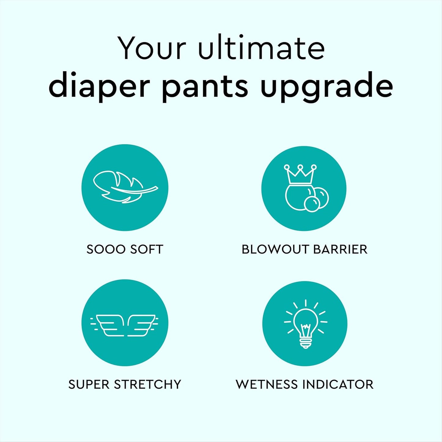 LILLYDOO Diaper Pants Toddlers - Size 3 (13-22 lbs), Half-Monthly Supply (87 Count), Skin-Friendly, Ultrasoft, Chlorine-Free, Snug Fit & Absorbent Pull On Diapers