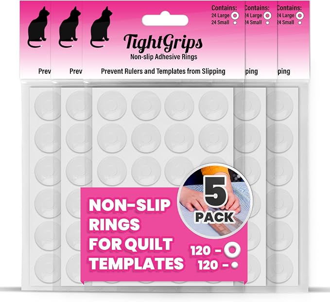 TightGrips Non-Slip Grips for Quilt Templates