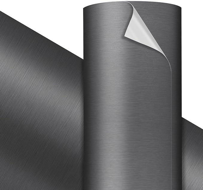 VViViD Premium Gunmetal Dark Grey Brushed Craft Vinyl Roll 1ft x 5ft –