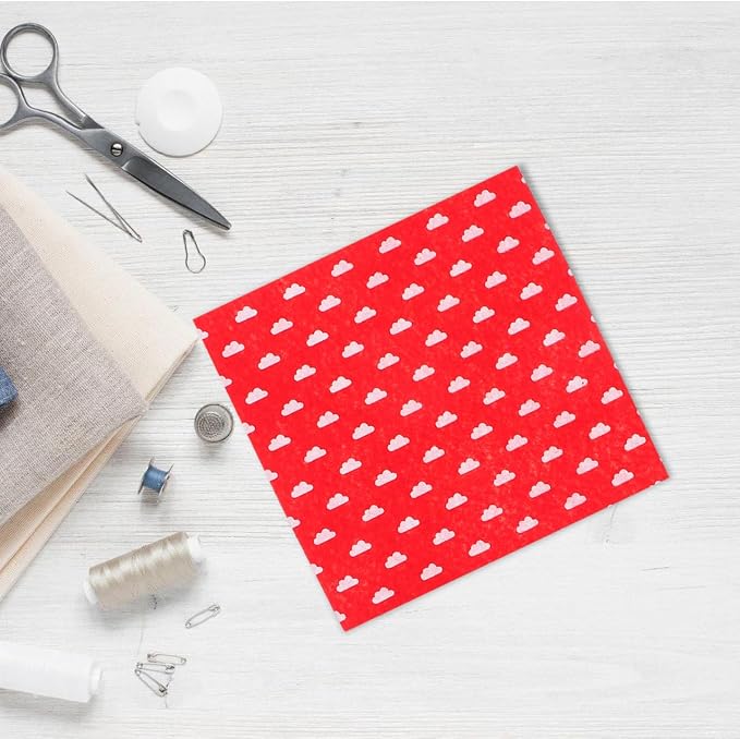Healifty 20pcs Felt Fabric Sheets, Squares