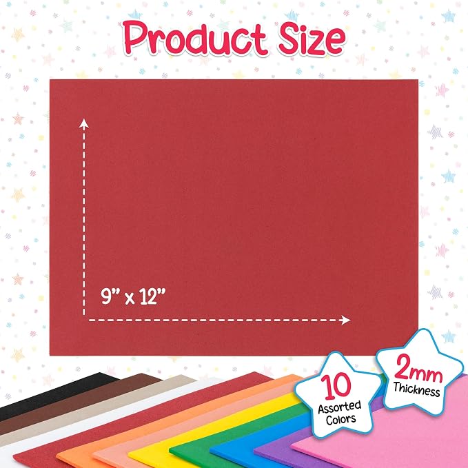 Hygloss Craft Foam Sheets