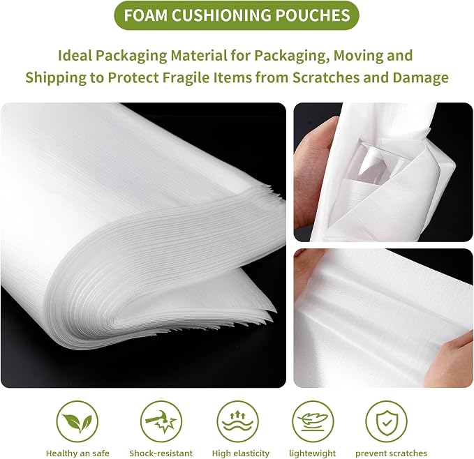 EPHECH 50PCS 16" x 24" Cushion Foam Pouches