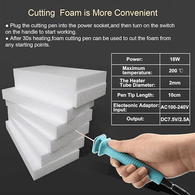 Foam Cutter Electric Hot Wire Cutter Pen 10CM Foam Board Cutting
