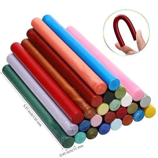 Nuanchu 26 Pieces Glue Gun Sealing Wax Sticks