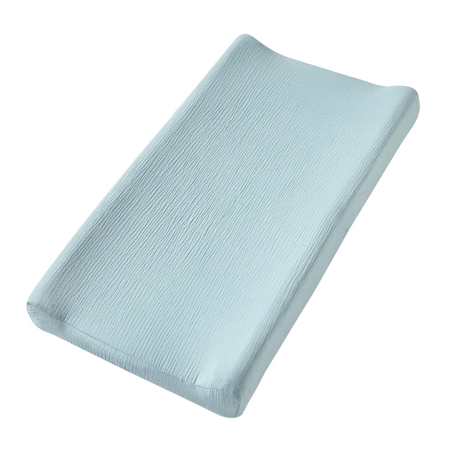 Changing Pad Cover for Baby Girls Boys, Neutral Fitted Muslin Cotton Diaper Changing Pad Sheets, Soft Brethable Changing Table Cover