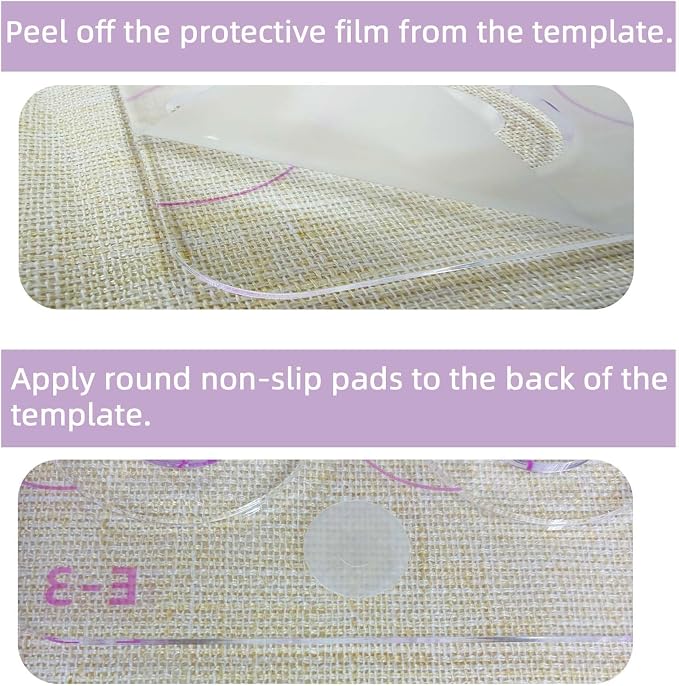 3Pcs Free Motion Quilting Templates