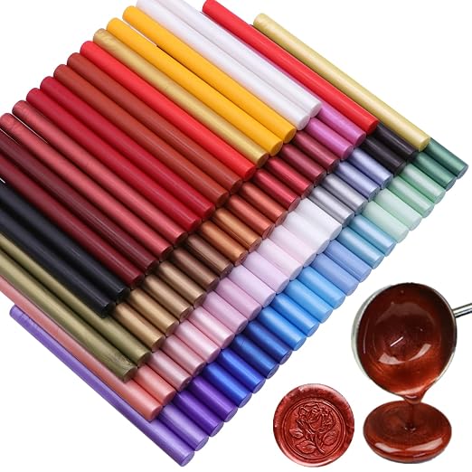 Wax Seal Sticks Pearl White, Mini Wax Seal Sticks Pearl White Wax Sticks Suit