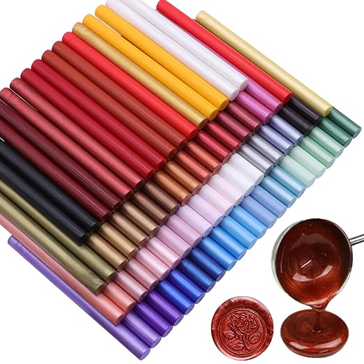 Olive Green Wax Seal Sticks, Sealingwax Gunsticks Set Wedding Invitations