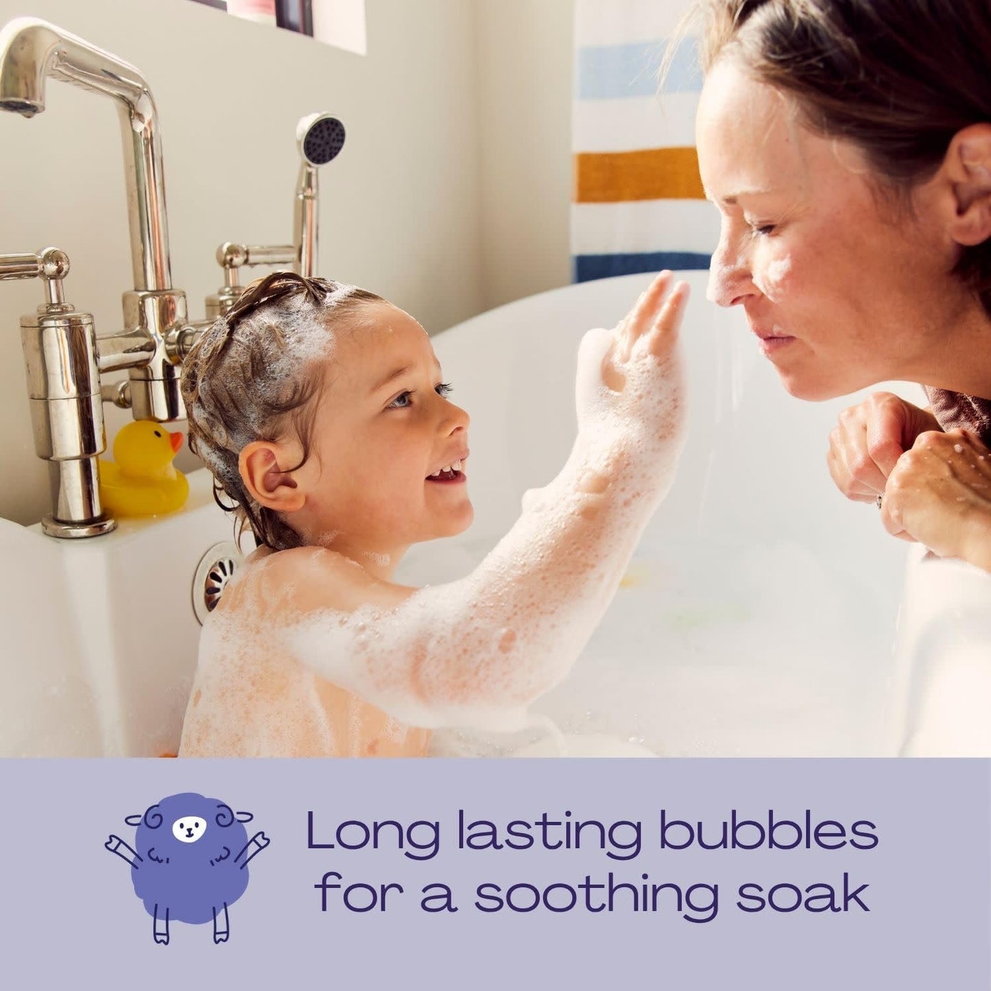 Hello Bello Ultra-Hydrating Baby Bubble Bath, Soft Lavender Scented, Tear Free & Safe for Sensitive Skin, Dermatologist Tested & Pediatrician Approved, 10oz Bottle