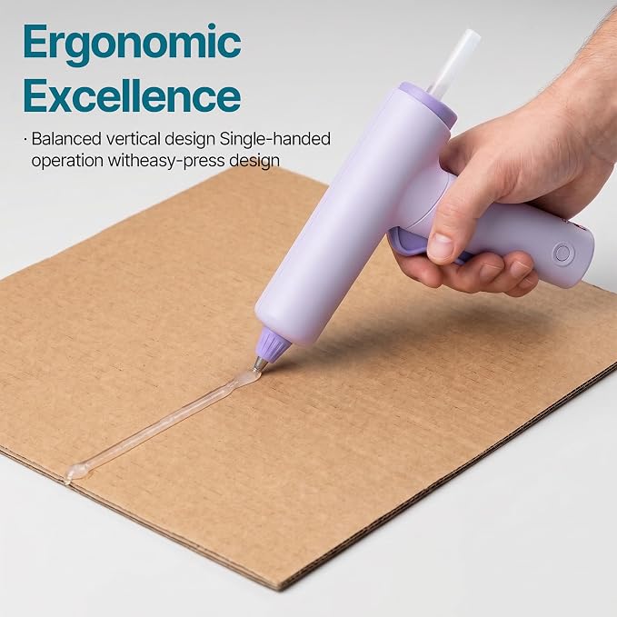 Cordless Hot Glue Gun Kit USB-C Rechargeable Magnetic Mount Base