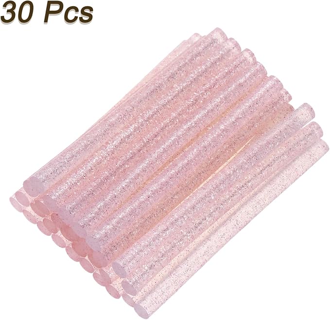 uxcell 30pcs 7mm x 100mm Mini Hot Glue Sticks