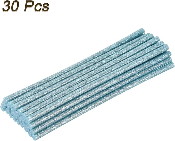 uxcell 30pcs Full Size Hot Glue Gun Sticks 8-inch x 0.27-inch High Sticky Small