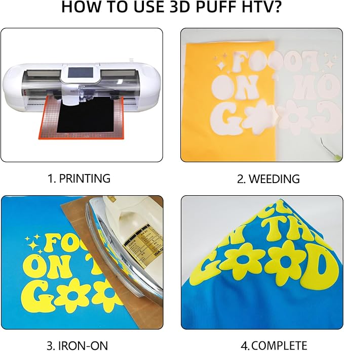 guangyintong Yellow Puff Heat Transfer Vinyl HTV Rolls