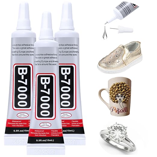 FITTDYHE 3PCS Jewelry Glue - 15ML/0.5fl oz Clear DIY Craft Glue