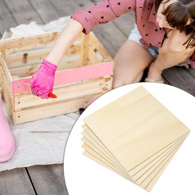 PATIKIL 24x24x1/4 Basswood Sheets