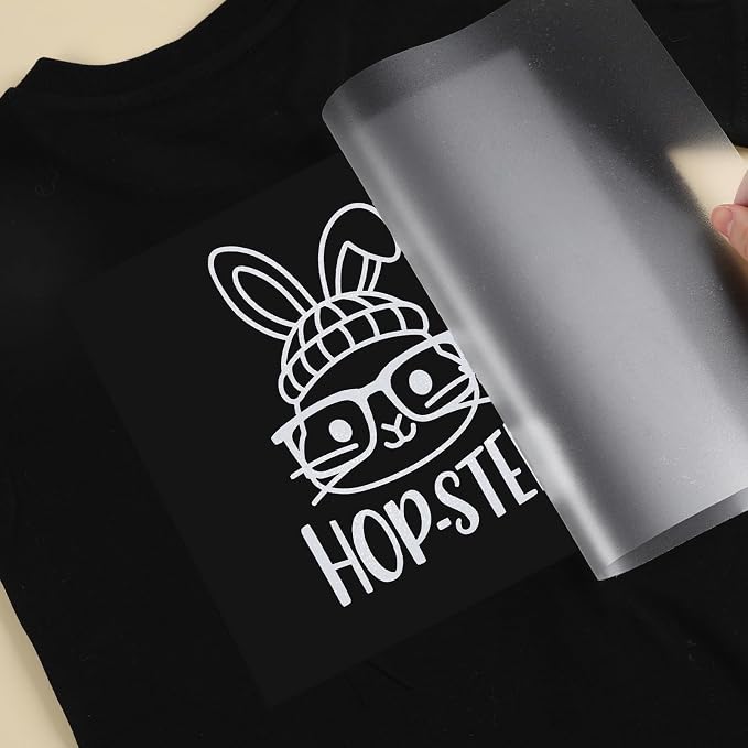 HTVRONT White Glitter HTV Heat Transfer Vinyl