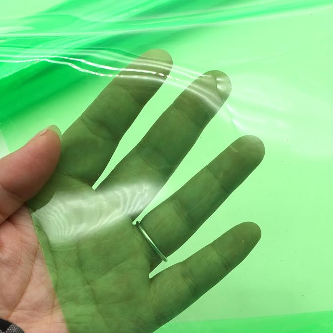 David accessories Transparent PVC Holographic Vinyl Sheets 1 Roll 11.8''x47''