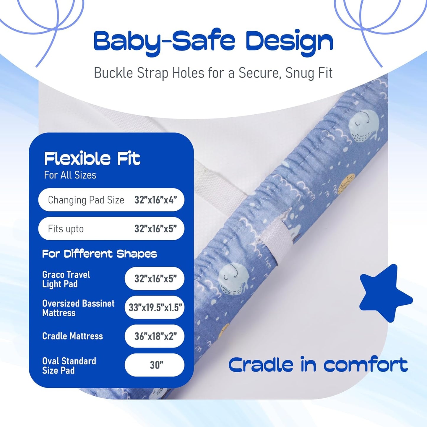 100% Muslin Changing Pad Cover Ultra Soft, Breathable, Secure Fit, Fade-Resistant Prints for Boys and Girls (Pack 2)