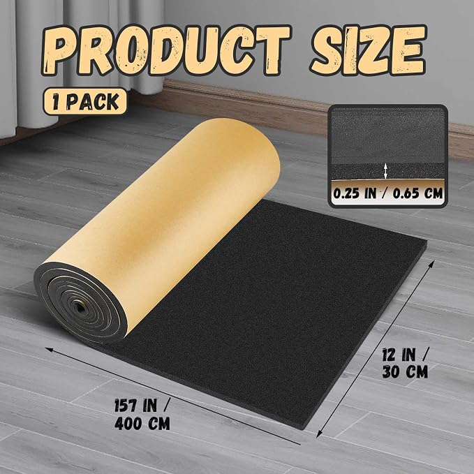 Pangda 1 Piece 157 x 16 x 1/4 Inch Extra Large Marine Foam Roll Closed Cell