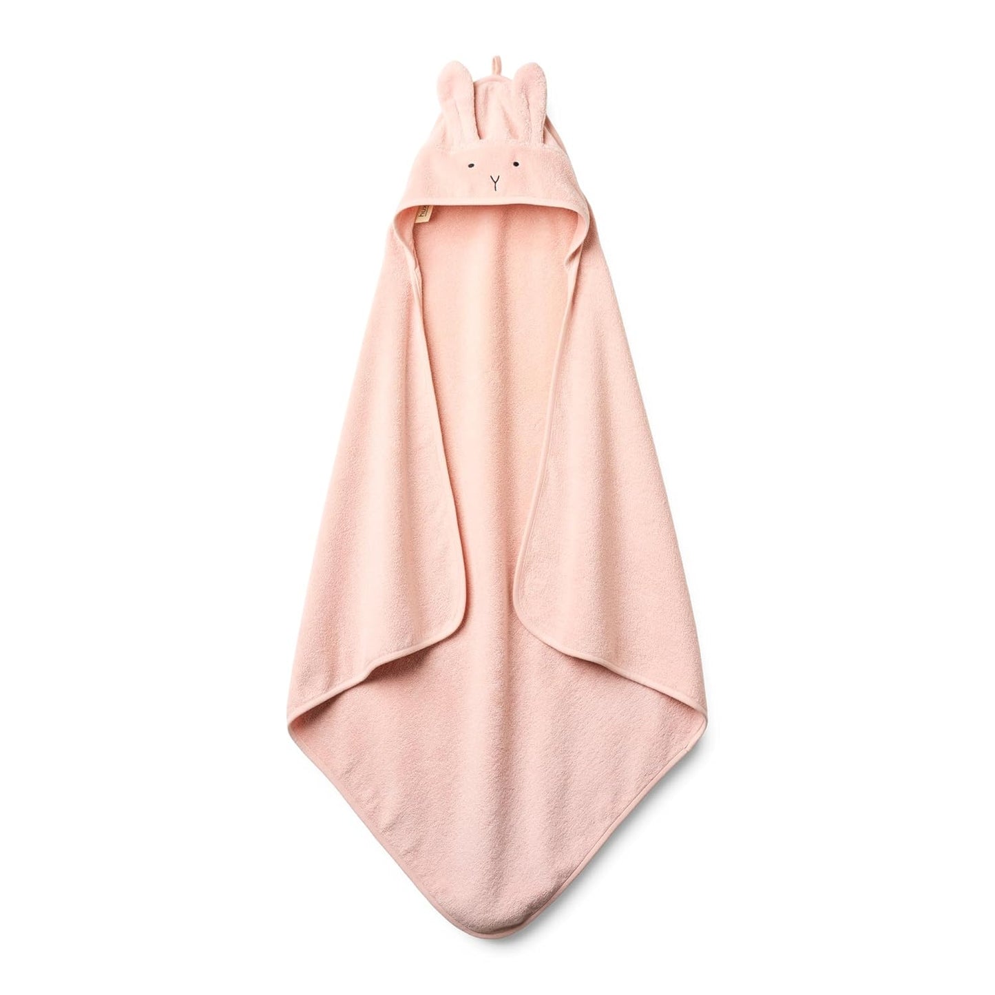 Baby Hooded Towel – Organic Cotton Baby Bath Towels – Baby Towels, Baby Bath Towels for Baby Girl, 32" x 32" Super-Soft and Absorbent Baby Towels for Newborn (Rabbit - Blush)