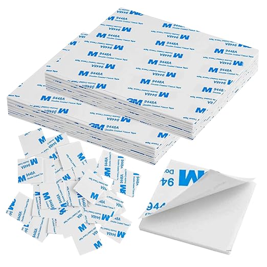 200Pcs Double Sided Foam Tape, Square Super-Sticky Double Sided Adhesive Pads