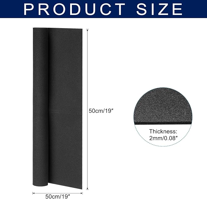 MECCANIXITY Foam Sheets Crafts 19x19 Inch 2mm EVA Craft Foam Paper Foam Sheets