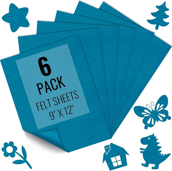 IONTACH 9" X 12" Soft Felt Sheets 1.6mm Thick | Felt Fabric
