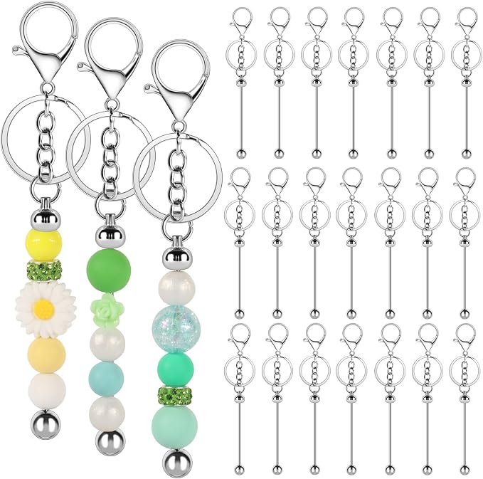 Beadable Keychain Bars Creative Customized Keychain Making Kit