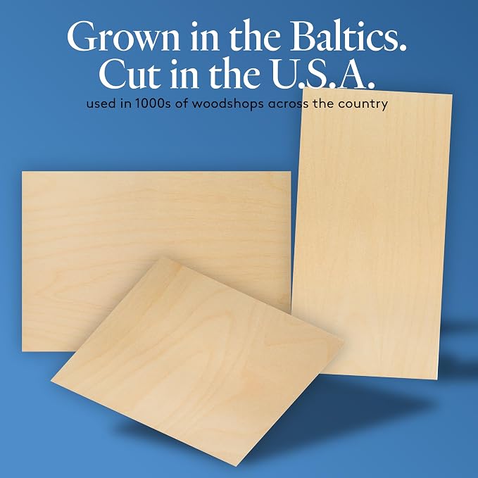 Baltic Birch Plywood 24 x 36 x 1/4 Inch - 6 mm Craft Wood