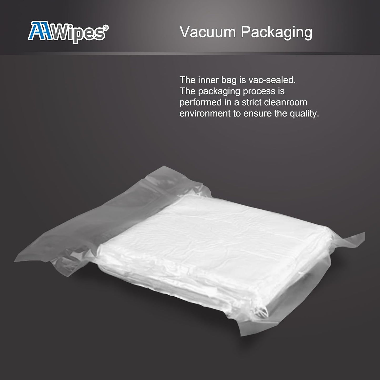 AAwipes Cleanroom Wipes Sterile Lint Free Cloths 9"x9" 140GSM CP140GM