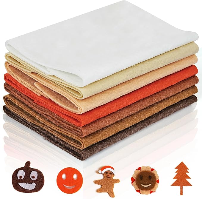 Felt Fabric Sheets 8 x 12 Inches, Soft Felt Paper