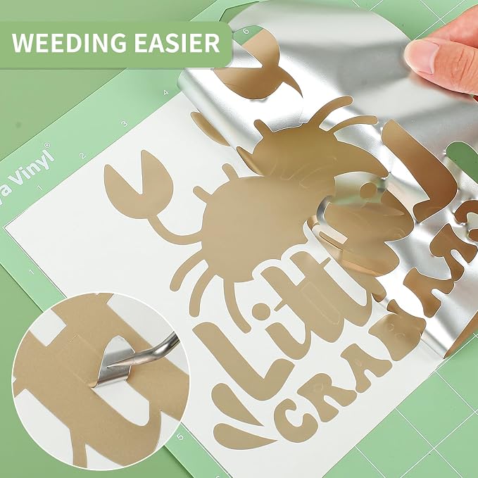 Lya Vinyl Champagne Gold Permanent Adhesive Vinyl, Party Decoration