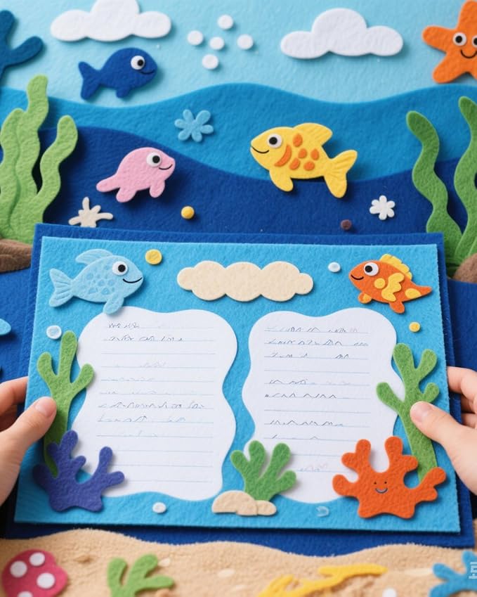 Blue Stiff Felt Sheets for Craftes