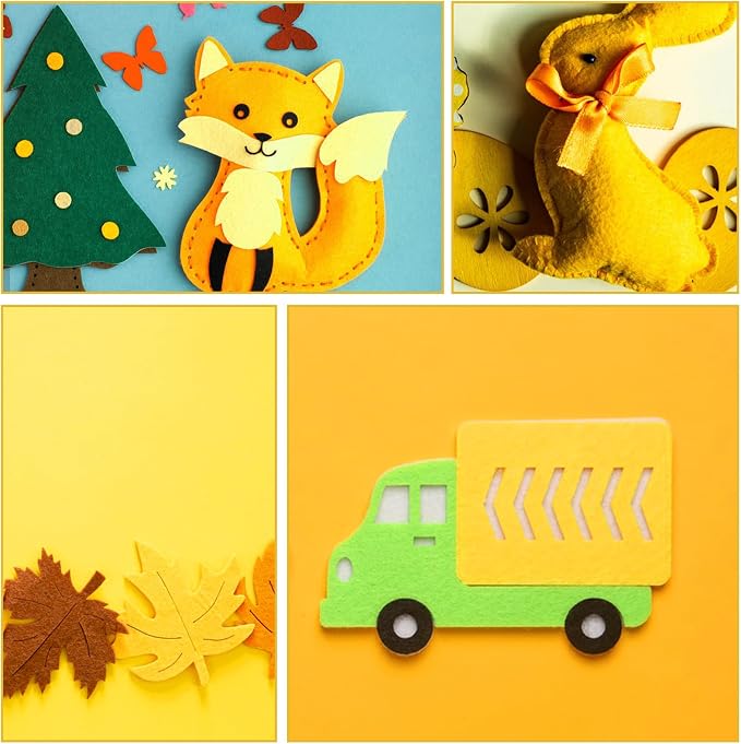 10Pcs Felt Sheets Fabric, 1mm | Polyester,