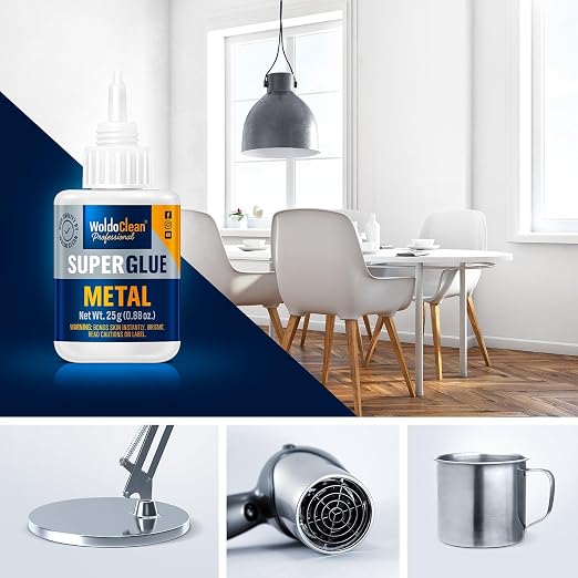 WoldoClean Metal Super Glue 25g Extra Strong Adhesive