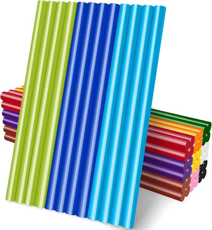 Manarty Hot Glue Sticks Full Size, Glass DIY Art Craft & School Projects