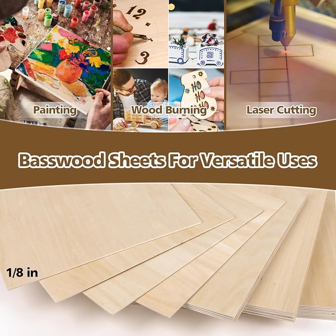 Adrattnay Basswood Sheets 3mm