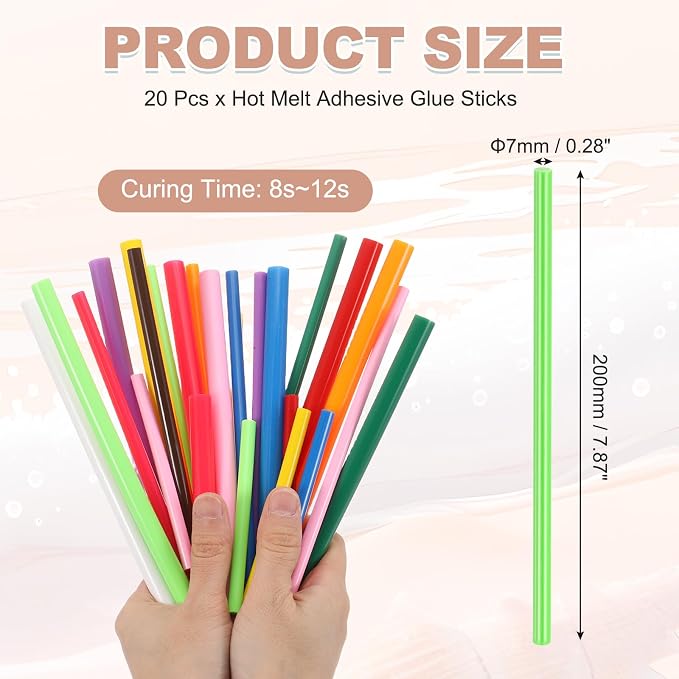 PATIKIL Hot Glue Sticks for Glue Gun, Light Green