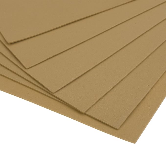uxcell Light Brown EVA Foam Sheets 11 x 8 inch 1.7mm Thickness