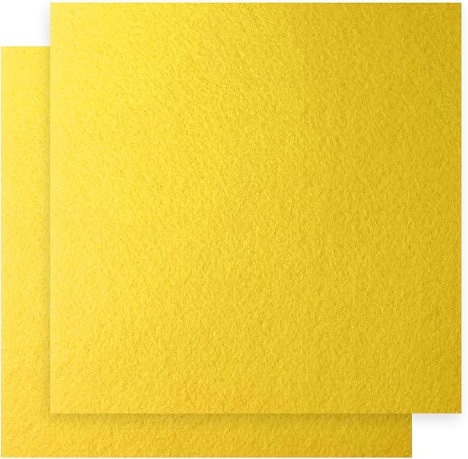 12" x 12" Felt Fabric Sheets for Crafts, Squares Felt Fabric Sheets, 1mm Thick