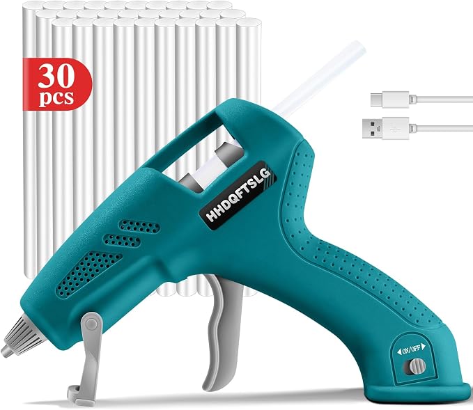Cordless Hot Glue Gun, Fast Preheating