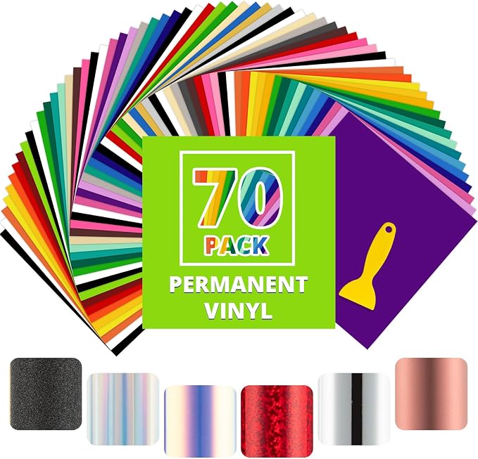 HTVRONT 70 Permanent Vinyl Sheets