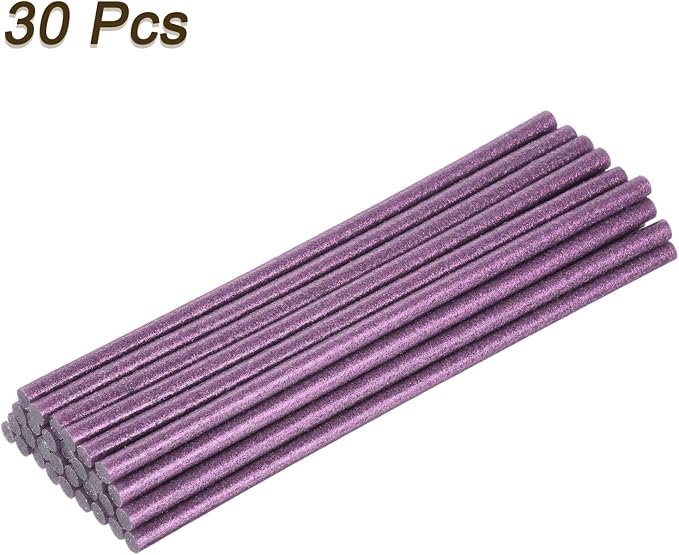 uxcell 30pcs Full Size Hot Glue Gun Sticks 8-inch x 0.27-inch High Sticky Small