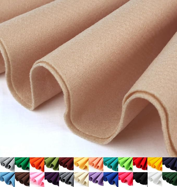 Barcelonetta | Felt Fabric | 36" X 36" Square | 1.6mm Thick | Acrylic & Soft