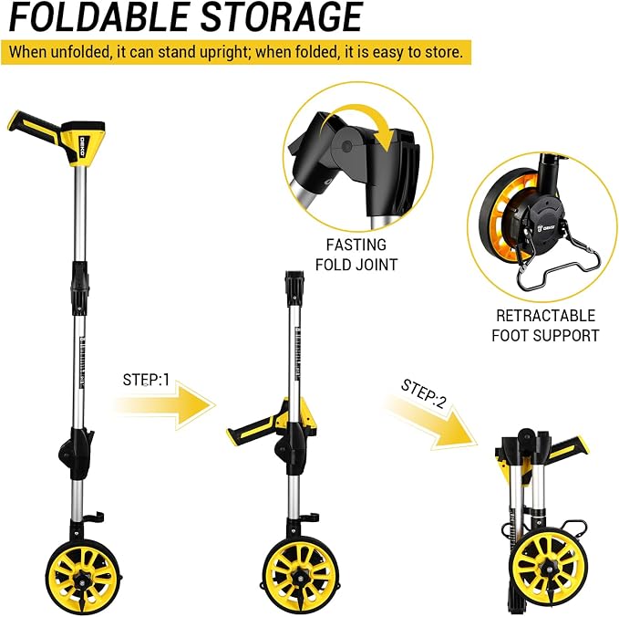 Measuring Wheel: DEKOPRO 6 Inch Digital Measuring Wheels, 4V Measure Wheel in