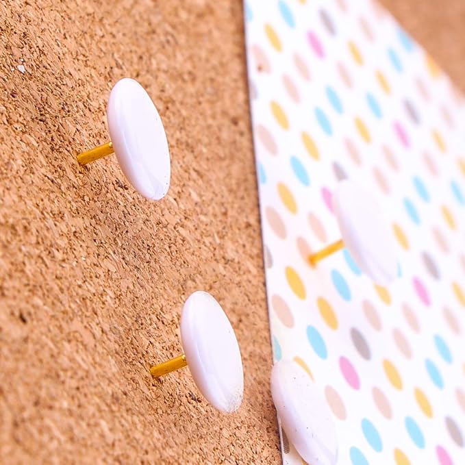 Thumb Tacks 400-count, Colors Plastic Roundness Push Pins Decorative Tacks