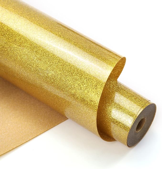 HTVRONT Glitter HTV, Easy-Weed for Craft Design