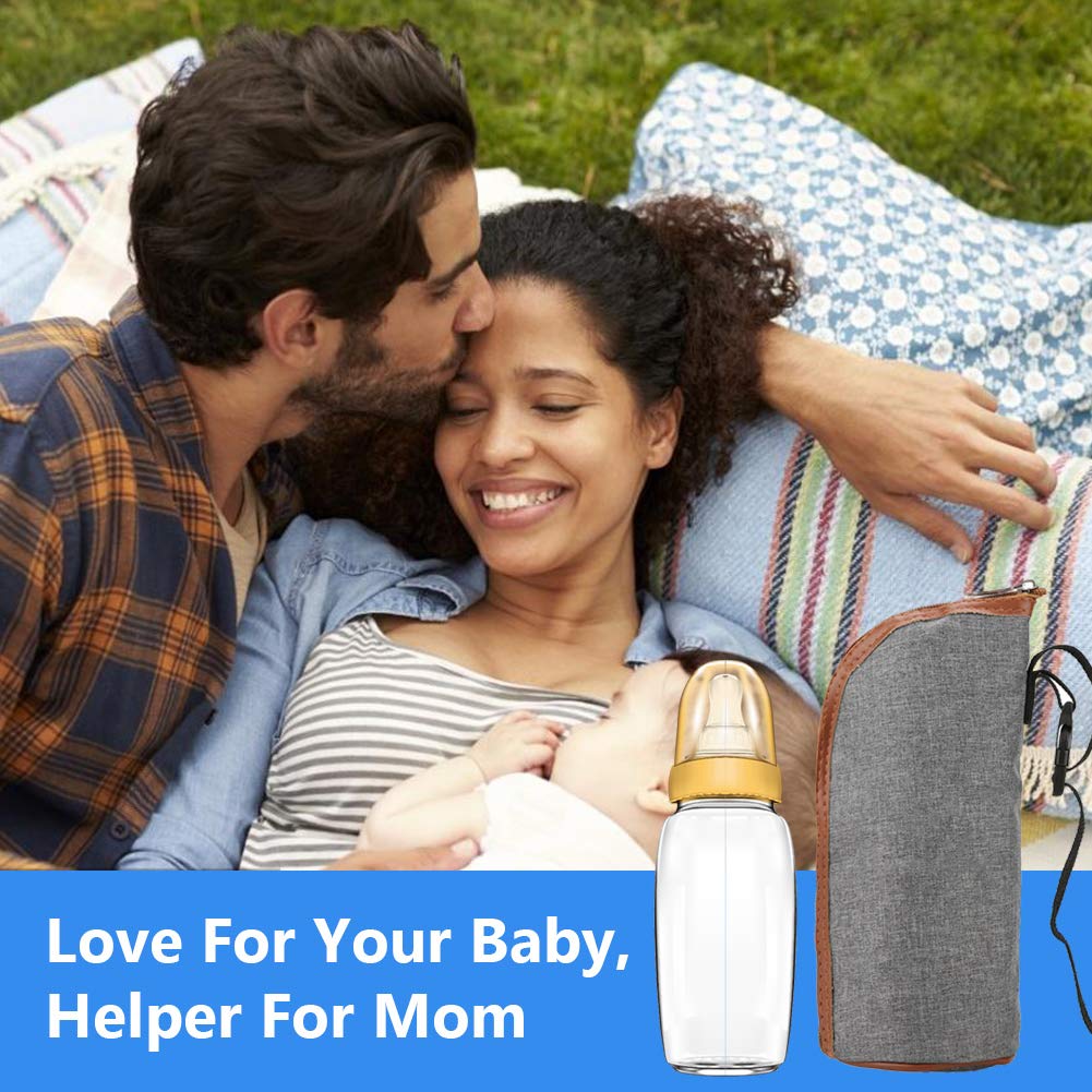 Semme Travel Breast Milk Bag Warmer, Baby Bottles, Bottle Warmer Bag, Portable Beverage and Baby Bottle Warmer Ideal for Car Travel, Shopping