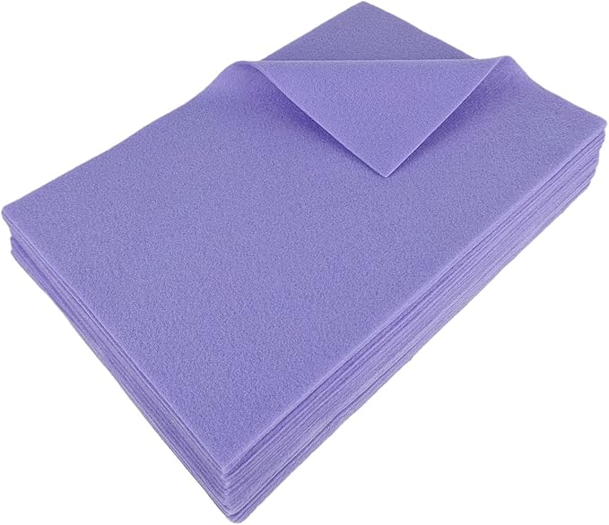 Jtnohx Color Felt, Soft Felt Sheets, 1.4mm Thick 8"x12" Handicraft Felt Fabrics
